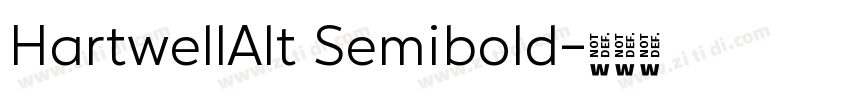 HartwellAlt Semibold字体转换